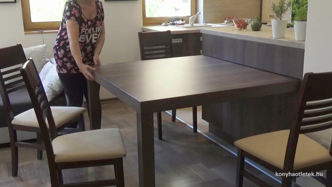 modern konyhabútor kihúzható asztal-2